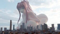 3d big_breasts doki_doki_literature_club giantess huge_breasts immalol minmax3d monika_(doki_doki_literature_club) nude nude_female