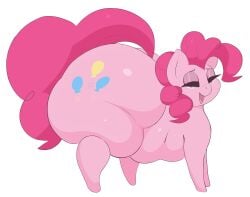 1girls arizonathevixen big_ass big_butt bubble_ass bubble_butt fat_ass fat_butt female female_only feral friendship_is_magic huge_ass huge_butt my_little_pony pink_body pinkie_pie_(mlp) pony solo solo_female thick_thighs white_background