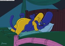 animated cat_marge female feral furry homer_simpson human jimmy male marge_simpson straight the_simpsons