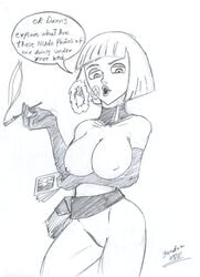 1girls cigarette cigarette_holder danny_phantom female female_only gundam888 human madeline_fenton milf nickelodeon nipple_bulge smoking