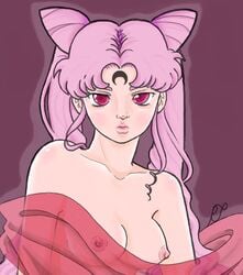 1girls bishoujo_senshi_sailor_moon black_lady black_moon breasts chibi_usa dark_persona female illsprawl large_breasts long_hair pink_hair small_breasts tagme villainess