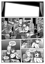 big_breasts cleavage comic huge_breasts isabelle_(jaw) just-add-water99 movie_theater tagme