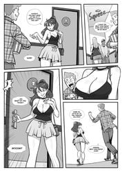 big_breasts breast_expansion cleavage comic huge_breasts isabelle_(jaw) just-add-water99 tagme