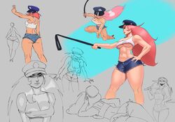 capcom final_fight poison_(final_fight) street_fighter tagme underboob whiteflagman