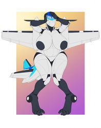 1girls 2021 aeromorph aircraft anthro big_breasts blue_eyes breasts female female_only huge_breasts linn_(strudle120) living_aircraft living_machine looking_at_viewer ndragon3 nipples nude original pussy saab_340 solo thick_thighs voluptuous wide_hips