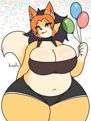 bbw big_breasts breasts chubby cleavage female furry huge_breasts jhenightfox julie_(jhenightfox) milf tagme thick_thighs wide_hips