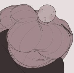 1boy big_breasts big_thighs male_with_breasts moobs muscles muscular muscular_male regretevator roblox wallter_(regretevator)
