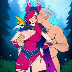1boy 1girls ai ai_assisted ai_generated arrogant fondling fondling_breast frozen frozen_in_time imminent_rape league_of_legends looking_at_viewer older_male prussia123 questionable_consent rape sexy sexy_body sexy_clothing sexy_female smiling smirk stopwatch time time_stop white_panties xayah