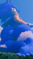 3d 3d_(artwork) 3d_model 3d_render 5_toes big_ass big_ass_(male) big_butt big_butt_(male) feet giant_male gullygulson macro macro_male macrophilia sonic_(series) sonic_the_hedgehog sonic_the_hedgehog_(series)