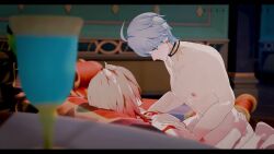animated honkai:_star_rail honkai_(series) mydei_(honkai:_star_rail) phainon_(honkai:_star_rail) riding tagme video yaoi