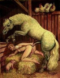 bestiality big_ass big_penis equine gay horse marc_debauch yaoi
