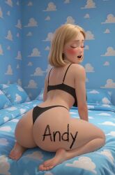 ai_generated big_ass big_breasts black_thong disney enfermosic28 marker milf mother mrs._davis shaking_ass small_waist sound tagme thong toy_story underwear video