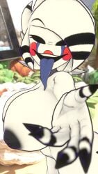 3d blush five_nights_at_freddy's fredina's_nightclub hand_out huge_ass huge_breasts marie_(cally3d) marie_(cryptia) tongue_out vrchat