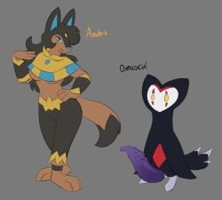 anthro anubis_(pal) furry mandyfoxy omascul pal_(species) palworld