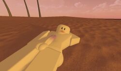 beach blush erect femboy gay happy laying looking_at_viewer no_mouth roblox robloxian