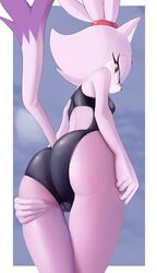 a_name_for_me anthro ass ass_focus ass_grab big_ass big_butt blaze_the_cat breasts cameltoe clothing domestic_cat felid feline felis female fur gem hand_on_butt hereapathy hi_res large_ass looking_at_butt looking_at_viewer looking_back mammal one-piece_swimsuit purple_body purple_fur rear_view sega small_breasts solo sonic_(series) sonic_the_hedgehog_(series) sport_swimsuit swimwear tail thigh_gap