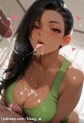 1boy 1girls ai_generated ass ass_focus ass_grab big_ass big_breasts black_hair blowjob blush breast_grab breasts brown_eyes capcom clothes clothing cum cum_in_mouth cum_on_breasts cute cute_face female female_focus large_ass large_breasts laura_matsuda light-skinned_female light_skin long_hair looking_at_viewer nipples open_mouth penis pink_nipples pussy sexy sexy_body sexy_female street_fighter street_fighter_v younger_female