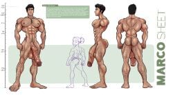 0ak_ressen bara big_balls body_hair character_introduction character_reference character_sheet character_showcase extreme_size_difference gay heavy_balls heavy_penis himbo huge_balls huge_cock huge_penis information information_box information_sheet larger_male male_ass male_focus male_only muscle_butt muscles muscular_male reference reference_sheet ressen04kind shorter_male size_difference stubble tall_male tan_body tan_skin