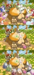 anal anthro bowser egg egg_laying eggs furry gay male male_only mario_(series) mrt0ony questionable_consent scalie yoshi yoshi_egg