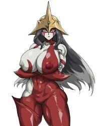 big_breasts big_nipples bimbo bodysuit breasts duel_monster elemental_hero_burstinatrix gigantic_breasts grey_hair grey_nipples grey_skin helmet hips huge_breasts huge_hips huge_nipples huge_thighs large_breasts large_nipples long_hair nipple_bulge nipples nipples_visible_through_clothing one_breast_out pale_skin skin_tight thick_thighs thighs tight_clothes tight_clothing wide_hips xoooooooox_(artist) yu-gi-oh! yu-gi-oh!_gx