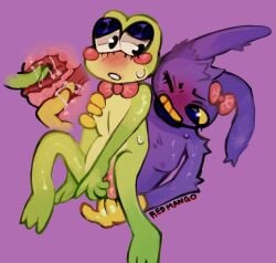 anal anthro bowtie female fingering frog inner_view jax_(the_amazing_digital_circus) masturbation purple_fur rabbit redmango ribbit_(the_amazing_digital_circus) size_difference the_amazing_digital_circus trans_woman vaginal_penetration