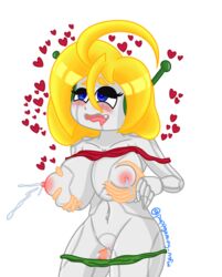 ahe_gao big_breasts canon_panties cave_story curly's_panties curly_brace dick groping groping_from_behind heart milking panties panties_down precum robot squidbot thick_thighs wet_pussy