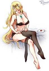 mythra from super smash bros. by minacream