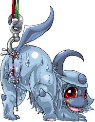 2008 absol chimsuke female feral furry hook kemo nintendo open_mouth pokemon pokemon_(species) pokemon_rse pussy_juice red_eyes tail tongue