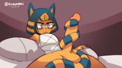 1futa animal_crossing animated ankha anthro autotailjob balls bed big_balls big_penis blush bottomless clothed clothing domestic_cat erection felid feline felis frown furniture furry futa_only futanari genitals gif intersex kusokeeki looking_at_genitalia looking_at_penis mammal masturbation nintendo on_bed partially_clothed penis solo tail_fetish tail_masturbation tail_play tailjob video_games