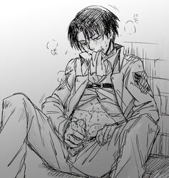 levi ackerman from attack on titan by unknown artist