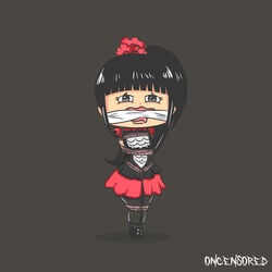 baby_metal babymetal ball_gag bondage chibi oncensored original rope_bondage