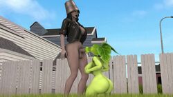 1futa 1girl1futa 1girls 3d animated big_ass big_dom_small_sub big_penis blowjob bottomless bottomless_futanari bucket deep_throat fellatio futa_on_female futanari garden human_on_plantie interspecies no_sound onc oral oral_sex peashooter_(pvz) plant plantie plants_vs_zombies round_mouth source_filmmaker video video_games zombie zombie_futa