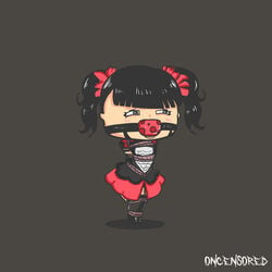 baby_metal babymetal ball_gag bondage chibi oncensored original rope_bondage