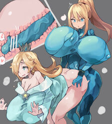 1futa 1girls alternate_breast_size big_breasts big_penis bimbo black_gloves blonde_hair blue_bodysuit blue_dress blue_eyes bodysuit breasts censor_bar censored clothed_sex condom_suit cross_section crossover dress female futa_on_female futanari gloves grey_background hair_over_one_eye huge_breasts huge_cock kemomoz large_breasts large_penis latex latex_bodysuit latex_breasts latex_futa latex_gloves latex_nipples latex_stockings latex_suit latex_thigh_highs latex_thighhighs long_hair mario_(series) metroid nintendo penis ponytail princess_rosalina samus_aran sex simple_background skin_tight standing super_smash_bros. thick_thighs thighs tied_hair tight_clothing vaginal_penetration vaginal_sex x-ray zero_suit zero_suit_samus