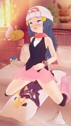 1girls 3d 9:16 animated bag black_hair black_hair_bottom blonde_hair blonde_hair_on_black_hair blonde_hair_top blue_eyes blue_hair blush clothed clothed_masturbation clothing cynthia_(pokemon) dawn_(pokemon) domination eyes_rolling_back female female_only hairpin hat hugging_pillow human light_hair_on_dark_hair masturbation nintendo no_sound pillow pillow_humping piplup plushie pokemon pokemon_(species) pokemon_dppt scarf shoes shorter_than_10_seconds skirt tongue vertical_video video watch witchanon wristwear