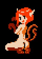 ass atlus catgirl megami_tensei nekomata nekomata_(megami_tensei) pixel_art saiwai_hiroshi