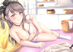 azur_lane bloomers breasts erect_nipples feet kaidou_nora- lingerie nipples no_bra nopan open_shirt pamiat_merkuria_(azur_lane) pussy shirt_lift uncensored undressing