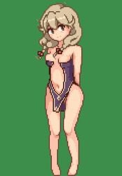 1girls 2d 2d_animation animated bare_legs breasts faye_(fire_emblem) female female_only fire_emblem fire_emblem_echoes:_shadows_of_valentia green_background momiahair nintendo pelvic_curtain pixel_animation pixel_art solo sprite sprite_art