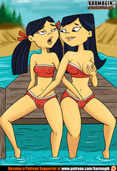 emma_(tdi) female fingering incest karmagik kitty_(tdi) mutual_masturbation sisters swimsuit the_ridonculous_race total_drama_island yellow-skinned_asian yuri