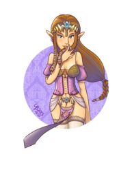 1girls corset female female_only humanoid hylian lingerie nintendo pointy_ears princess_zelda solo the_legend_of_zelda thebourgyman twilight_princess zelda_(twilight_princess)