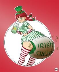 diaper female mcdonald's messing messy_diaper scat shamrock soiling_diaper st._patrick's_day wendy's wendy_thomas