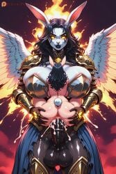 1futa ai_generated balls carrying cum cum_in_pussy cum_inside dickgirl dustyfutaai equine_penis fantasy female fucked_from_behind furry futa_on_female futanari horsecock huge_balls huge_cock intersex large_insertion penis sex vaginal_penetration