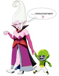 1boy 1boy1girl 1girls angry arinsu big_breasts boots breasts cape cute cute_female dr._arinsu dragon_ball dragon_ball_daima dragon_ball_super dragon_ball_z eyeliner female glind green_skin high_heel_boots holding_hand huge_breasts lipstick majin_coo majin_kuu makeup male meme_face nail_polish no_bra no_socks pink_body pink_skin pink_skinned_female purple_clothes purple_clothing purple_eyes purple_lipstick purple_nail_polish red_cape red_clothes red_clothing red_eyeliner skirt valky white_boots white_hair white_hair_female white_high_heels_boots white_pants