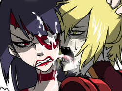 adiane angry angry_sex cum freak lipstick rage teeth tengen_toppa_gurren_lagann viral