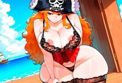 1female absurd_res ai_assisted ai_generated ass big_ass big_breasts big_butt big_thighs breasts corset female frilly_panties high_resolution highres king_ai large_ass large_breasts large_butt lingerie lingerie_bra lingerie_panties lingeries_office massive_ass massive_breasts massive_butt massive_thighs nami_(one_piece) one_piece orange_eyes orange_hair pirate_hat stable_diffusion stockings thick_ass thick_butt thick_legs thick_thighs thigh_thighs thighs