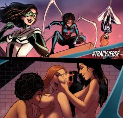 4girls anya_corazon arana big_ass big_breasts breasts cassandra_webb curvaceous curvy curvy_figure digital_media_(artwork) female hips hourglass_figure huge_ass huge_breasts julia_carpenter large_ass large_breasts legs madame_web madame_web_(2024) marvel marvel_comics mattie_franklin multiple_girls slim_waist sony sony_corporation spider-girl spider-man_(series) spider-woman thick thick_hips thick_legs thick_thighs thighs tracyscops tracyverse voluptuous waist wide_hips