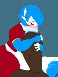 :>= anteater_face big_ass blowjob blowjob_face blue_lips blue_lipstick casual casual_nudity cock_on_belly dark_penis drenched edit fellatio game_freak gardevoir hung_bottom hung_trap hyper_penis interspecies male male_gardevoir male_on_hung_femboy male_on_male married_couple multiple_penises nintendo oracle_(solgain) oral penis plump_lips pokemon pov pov_blowjob rai_sol(solgain) ring size_difference solgain stretched_lips