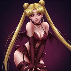 ai_generated bishoujo_senshi_sailor_moon blonde_hair breasts female looking_at_viewer sailor_moon succubus usagi_tsukino wings