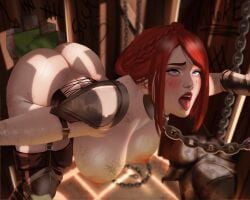 chains clophen degradation female glory_hole knight orc slave tied_up