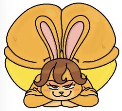 1girls 2026 2d 2d_(artwork) 2d_animation a_chuck_e_cheese_christmas anthro ass ass_bigger_than_head ass_focus bella_bunny big_ass big_butt blush blushing_female blushing_profusely breasts brown_hair bunny bunny_ears bunny_girl chuck_e_cheese_(franchise) digital_art digital_drawing_(artwork) digital_media_(artwork) fat_ass female furry furry_female lagomorph leporid mascot orange_fur pants_down rabbit rabbit_ears rabbit_girl solo tagme theslashfive thicc thick thick_thighs